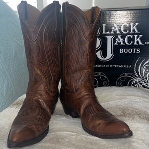 Men’s  Goat Skin, Black Jack, 9.5 Boots.